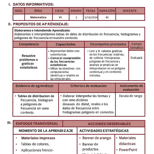 Matematica - 1° de Primaria